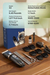 Cat And Dog Grooming Clippers With Compact Design
