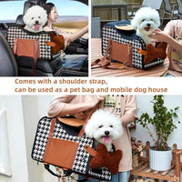 Center armrest pet kennel for small dogs and cats