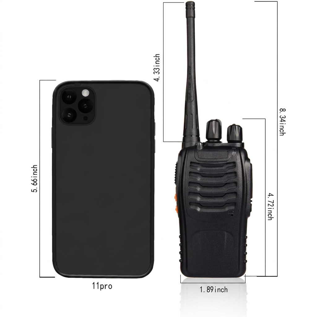 rechargeable walkie talkies with charging dock and battery