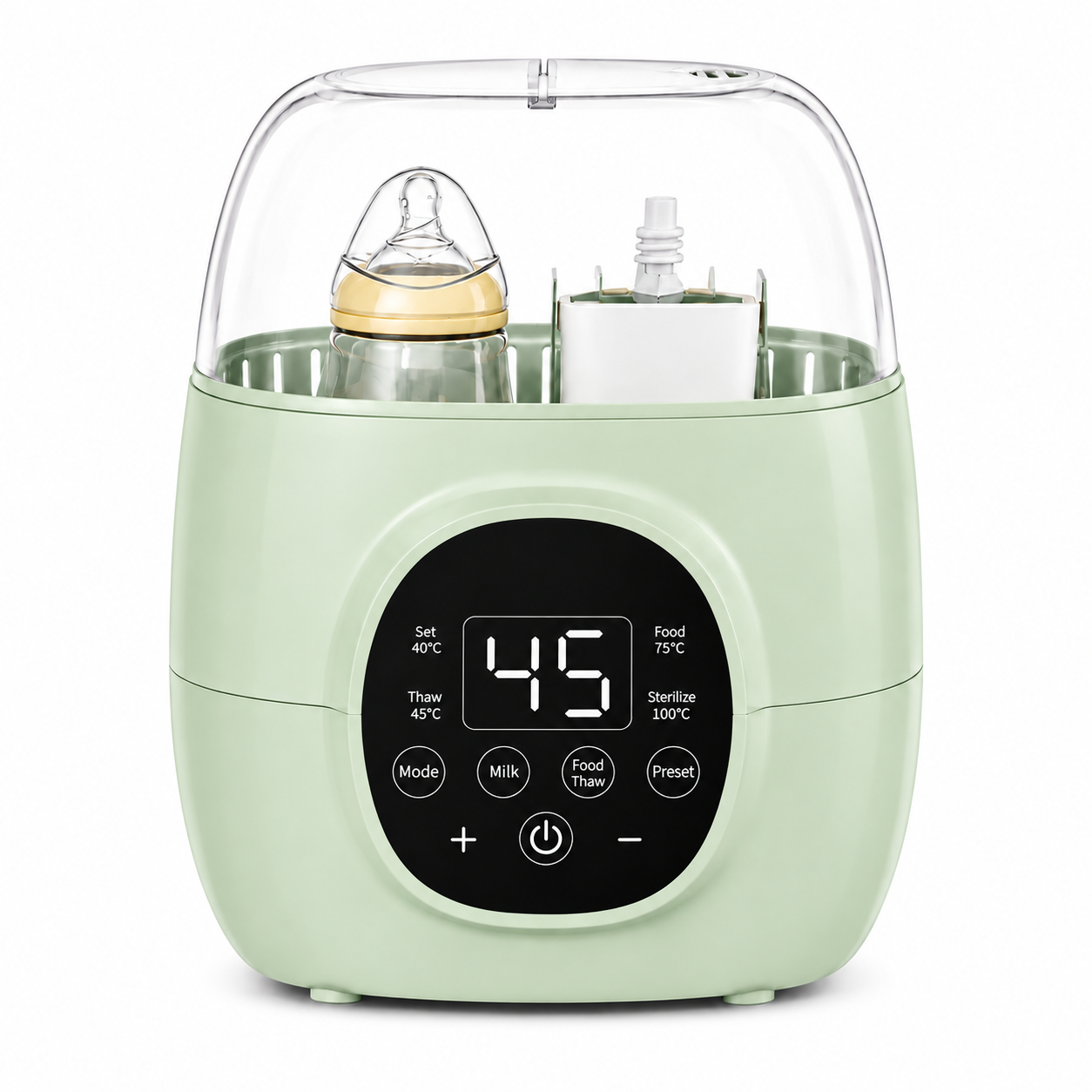 Dual Baby Bottle Warmer & Sterilizer – Portable Bottle Warmer with Infant Bottle Warmer, Newborn Bottle Warmer and Digital Temperature Control