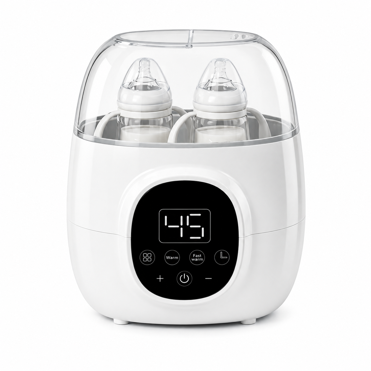 Dual Baby Bottle Warmer & Sterilizer – Portable Bottle Warmer with Infant Bottle Warmer, Newborn Bottle Warmer and Digital Temperature Control