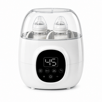 Dual Baby Bottle Warmer & Sterilizer – Portable Bottle Warmer with Infant Bottle Warmer, Newborn Bottle Warmer and Digital Temperature Control
