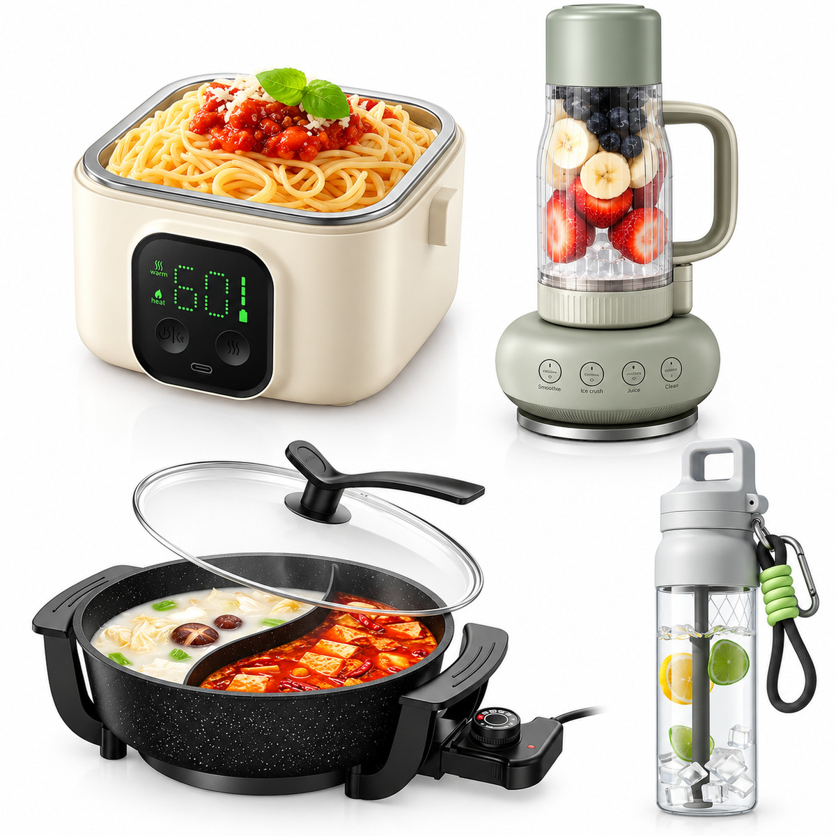 Fresh & Warm Everyday Meal Bundle – Cook, Heat, Blend & Hydrate