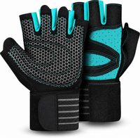 Ventilated Workout Gloves with Wrist Wrap Design