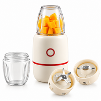 250W Electric Food Maker Machine with 2 Glass Cups, Baby Food Blender, Food Processor Machine and Puree Maker for Smoothies