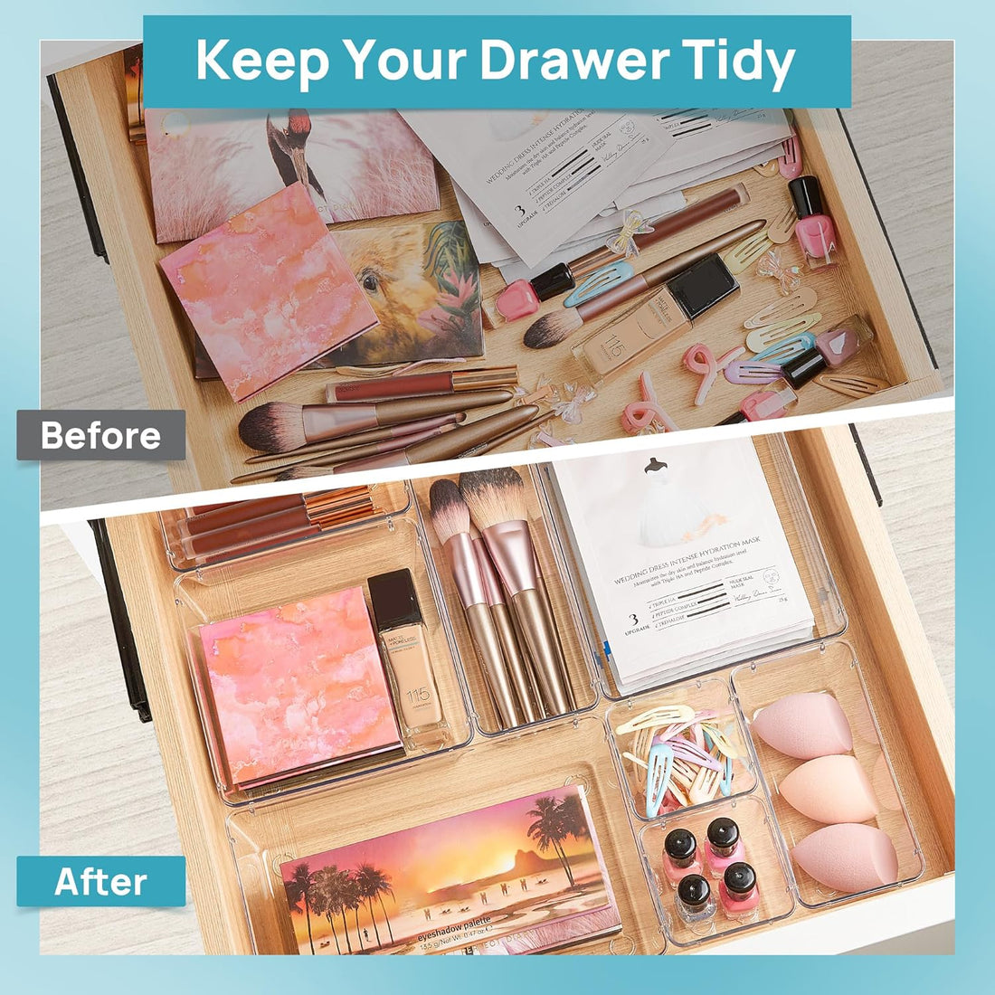 Clear Drawer Organizers