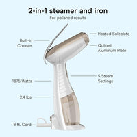 Compact Handheld Steam Iron for Clothes & Household Fabrics