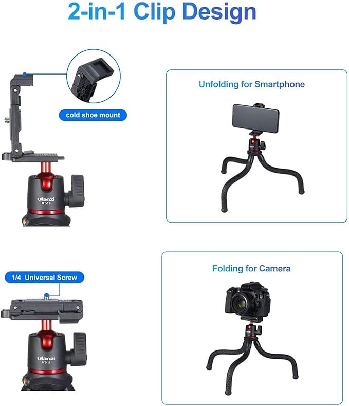 Cold Shoe Mount for Professional Camera Accessories, Compatible with Microphone and Light