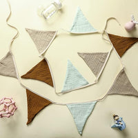 Colorful triangle bunting banner for nursery or playroom decor