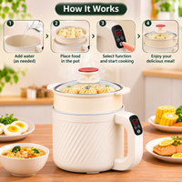 Small Multifunctional Rice Cooker for Dormitory Cooking