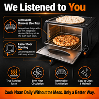 Mini Electric Oven for Pizza, Naan, Roti & Tandoori Cooking