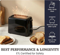 cool touch breakfast toaster with compact design for kitchen countertop