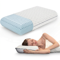 Cooling gel memory foam pillow for comfortable sleeping