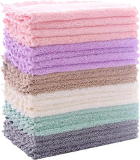24 pack coral fleece kitchen dishcloths for daily cleaning use