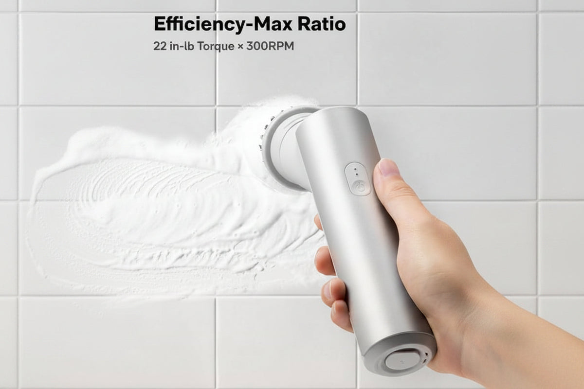 Cordless electric spin cleaning brush with handheld design