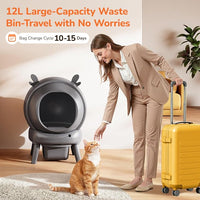 Covered Smart Litter Box For Everyday Cat Care