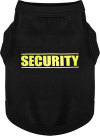 Cozy Cotton Canine Wear Dog Shirt Vest, Soft and Breathable with Stylish Security Graphic