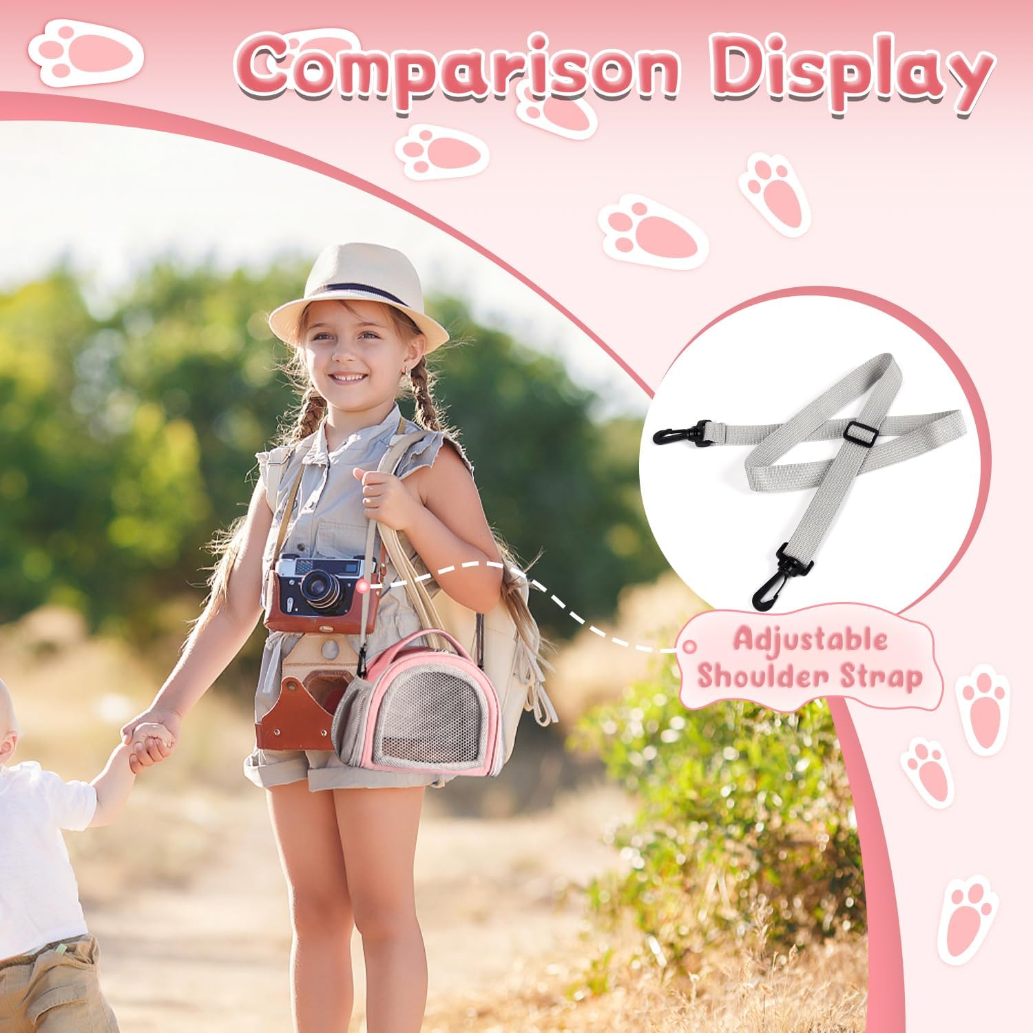 Crossbody Pet Carrier Bag With Comfortable Shoulder Strap