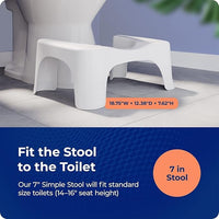 Stable Base Toilet Foot Stool