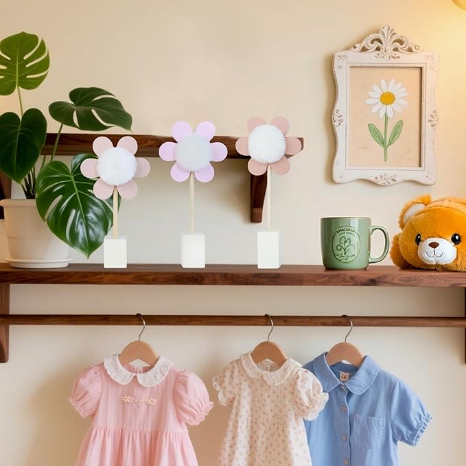 Daisy flower wall hanging nursery decor for springtime theme