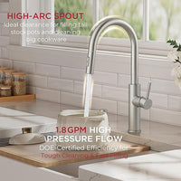 Pull Down Sprayer Faucet for Farmhouse Kitchen Laundry and Outdoor Use