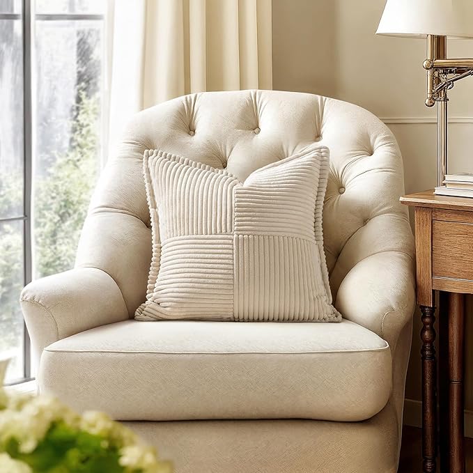 Beige Boho Accent Pillowcases for Living Room