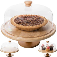 Round Cake Stand with Transparent Cover