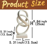 Stylish Modern Ribbon Sculpture Accent Piece