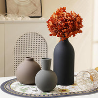 Neutral Ceramic Vase Set for Modern Interiors