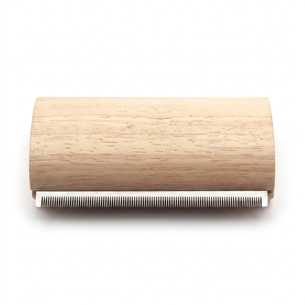Deshedding Grooming Tool for Dogs, Cats & Horses – Ergonomic Wooden Brush for Fur & Dirt Removal