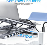 Desktop workspace set with multi-device wireless charging station