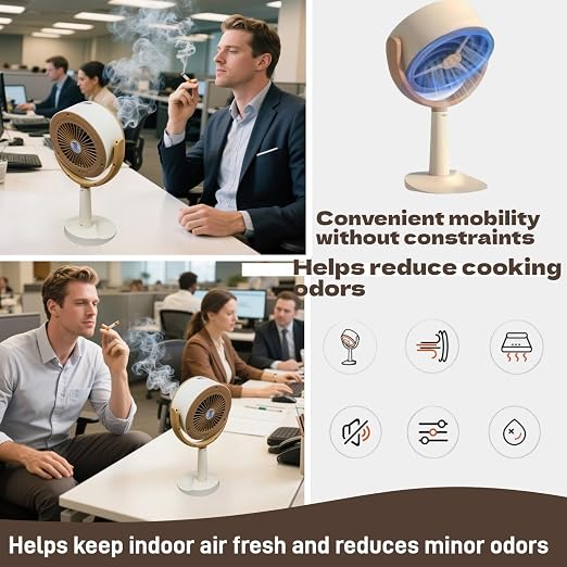 Portable Rechargeable Carbon Air Cleaner for Home & Office