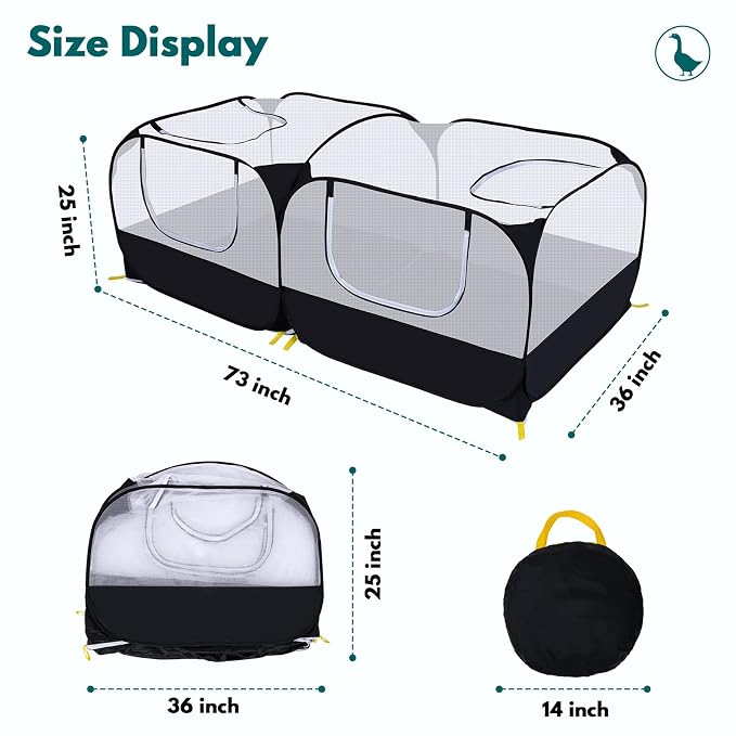 Detachable Base Pet Playpen With Breathable Mesh Construction