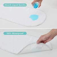 Diaper changing liners with waterproof backing, perfect for use with baby changing pads.