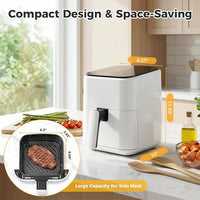Compact Air Fryer with Auto Shut-Off and Non-Stick Basket