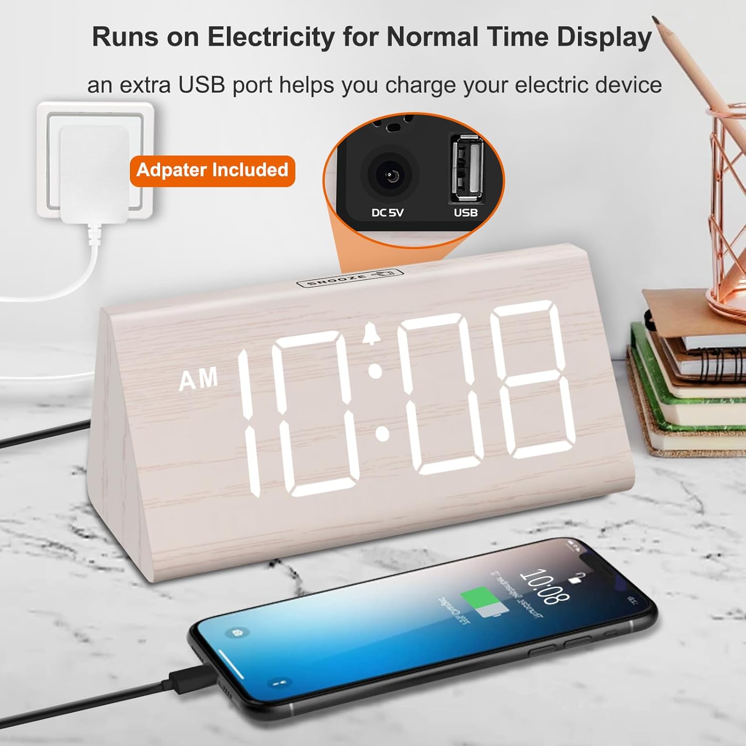 USB Digital Alarm Clock