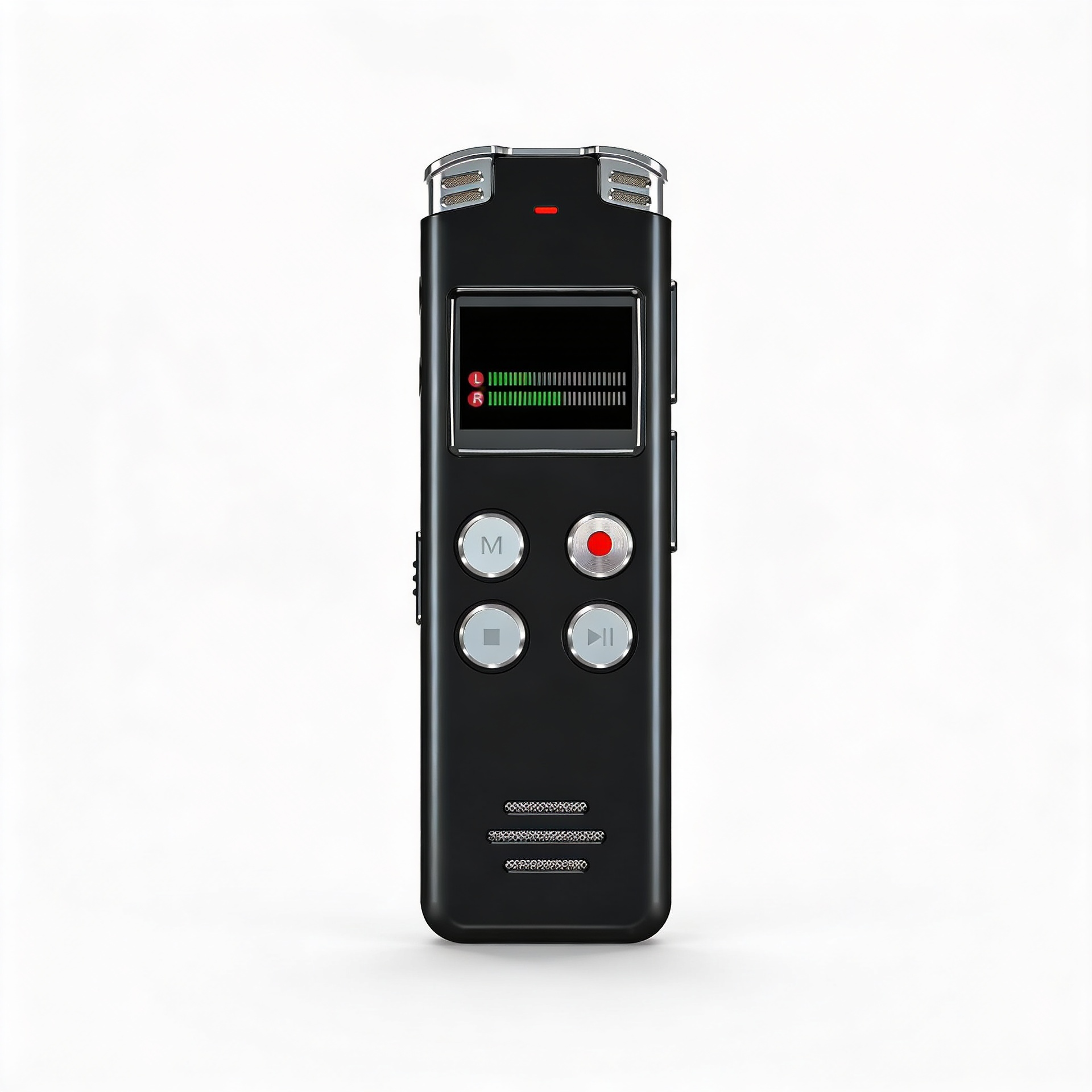 Digital Voice Recorder 64GB Front View Compact Audio Recorder