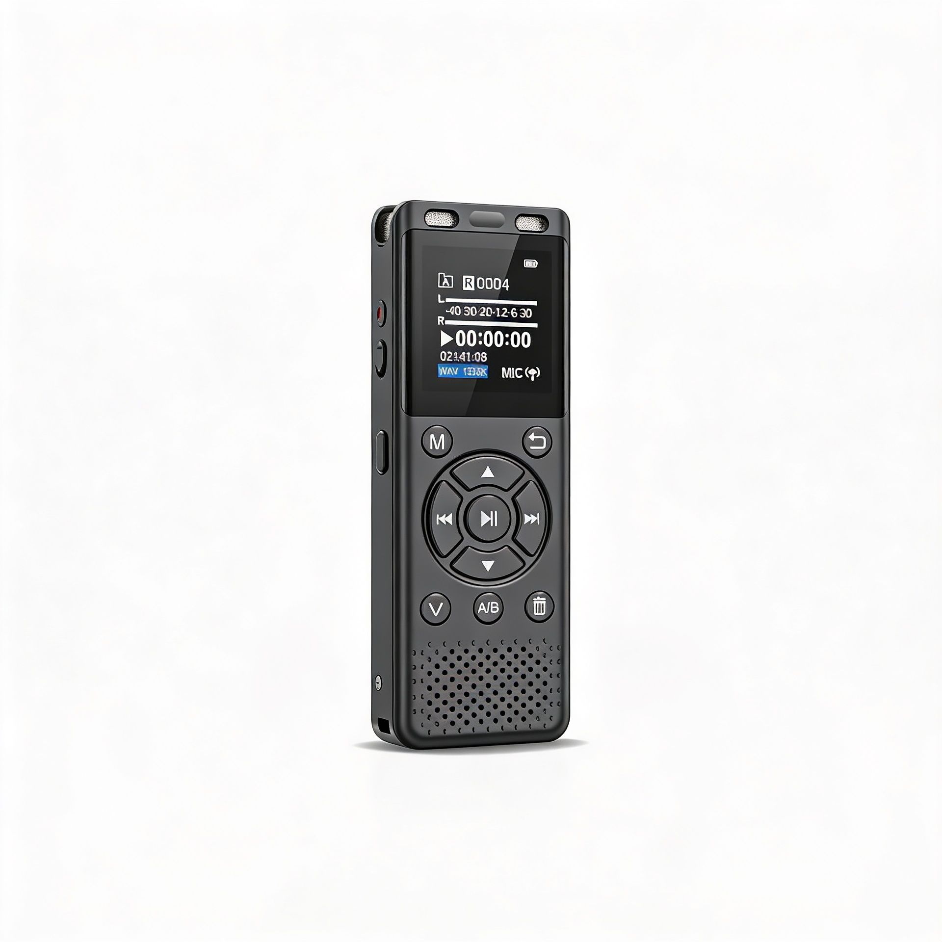 Digital Voice Recorder 64GB Front View Audio Recording Device