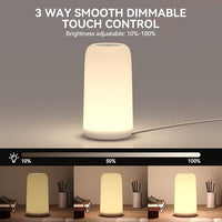 Dimmable Touch Bedside Lamp For Relaxing Room Lighting