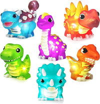 Dinosaur Light Up Bath Toys 6 Pack Floating Water Toys For Babies
