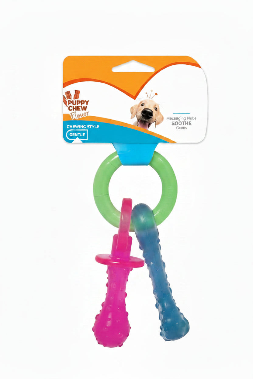 Dog Chew Activity Toy With Pacifier Shaped Design For Daily Play