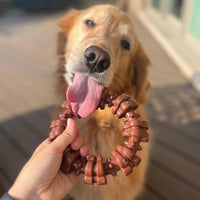 Dog Chew Ring Toy With Shaped Surface Design For Large Dogs