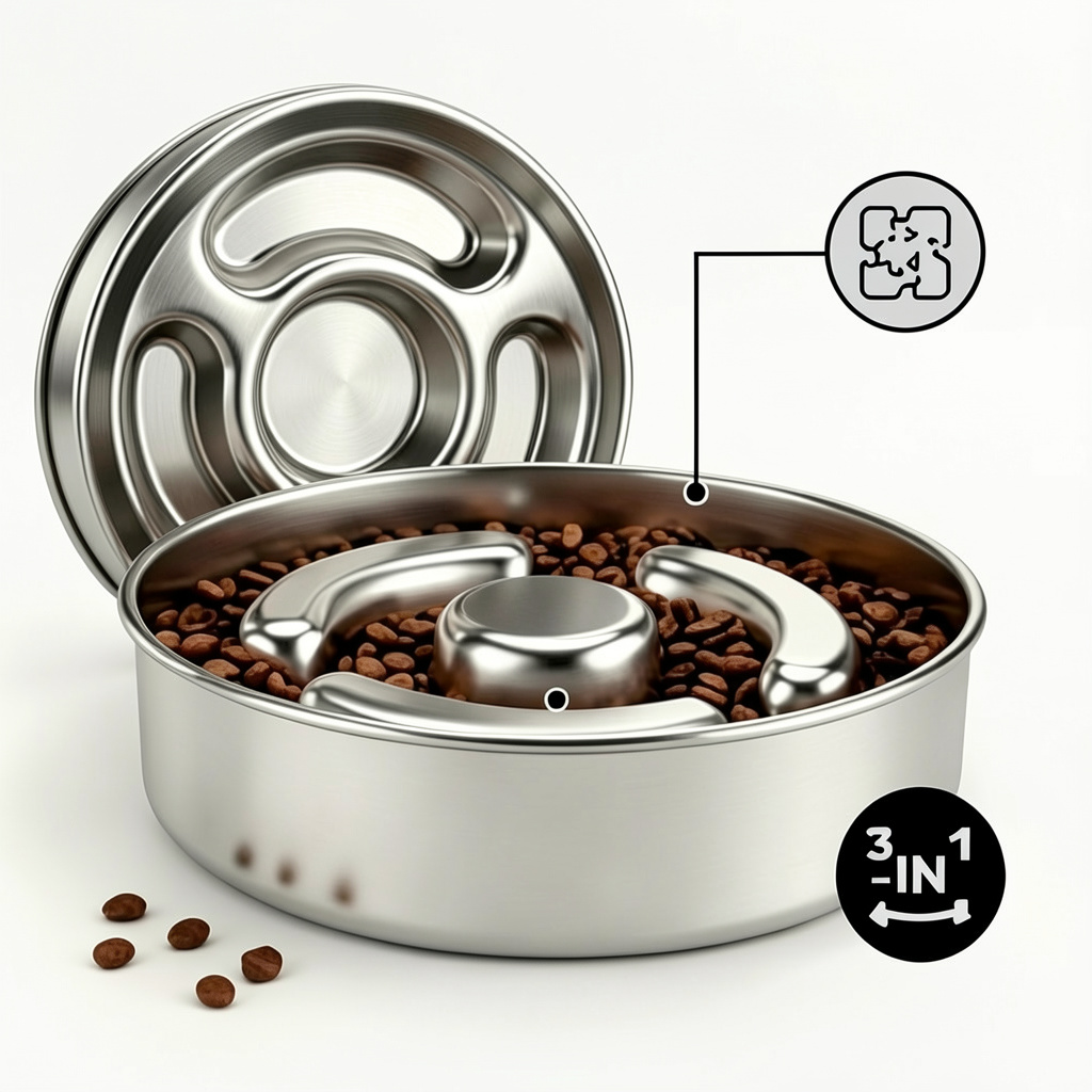 Dog Food And Water Bowl For Everyday Indoor Feeding