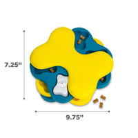 Interactive Dog Treat Puzzle Toy With Three Layer Spinning Design