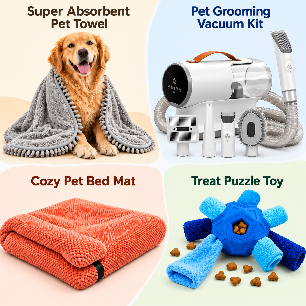 Dog grooming vacuum and electric trimmer bundle