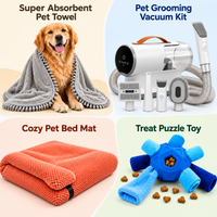 Dog grooming vacuum and electric trimmer bundle