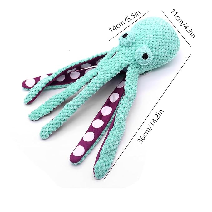 Octopus Shaped Dog Play Toy For Indoor And Outdoor Activities