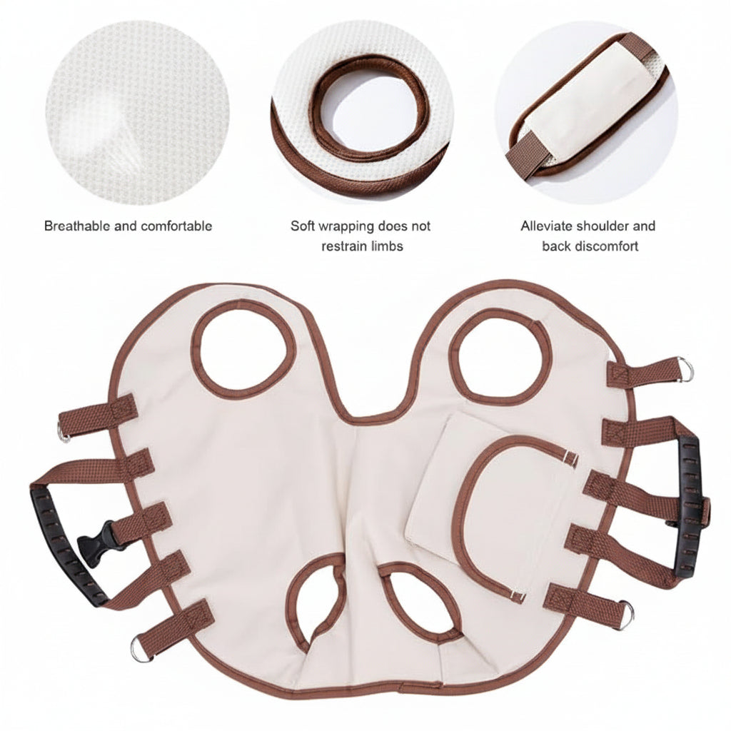 Dog Sling Carrier With Comfortable Shoulder Strap For Daily Use