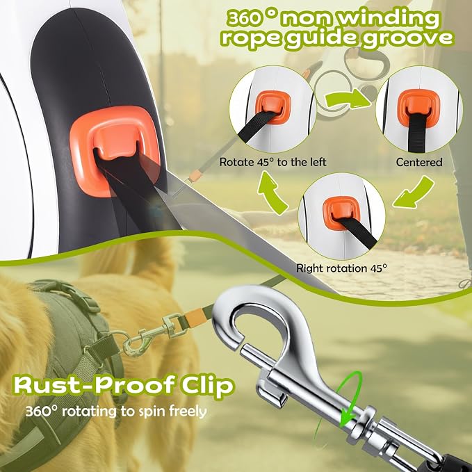 Dog traction rope for outdoor walking and training