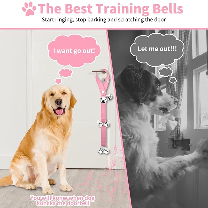 Dog Training Bell Set Of 2 For Simple Daily Pet Routine